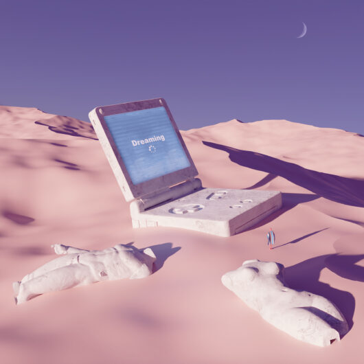 gameboy sp artifacr in desert