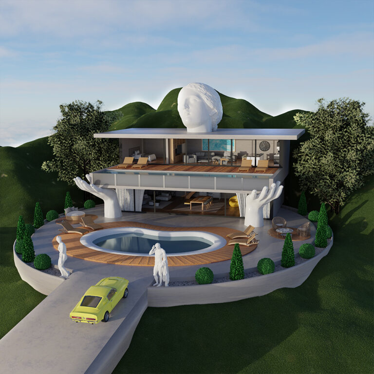 Statue house