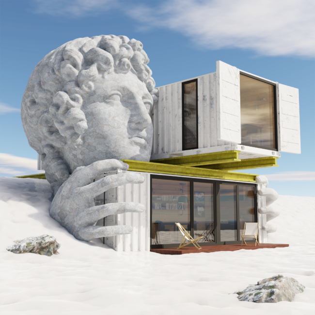 Snowbound containers low